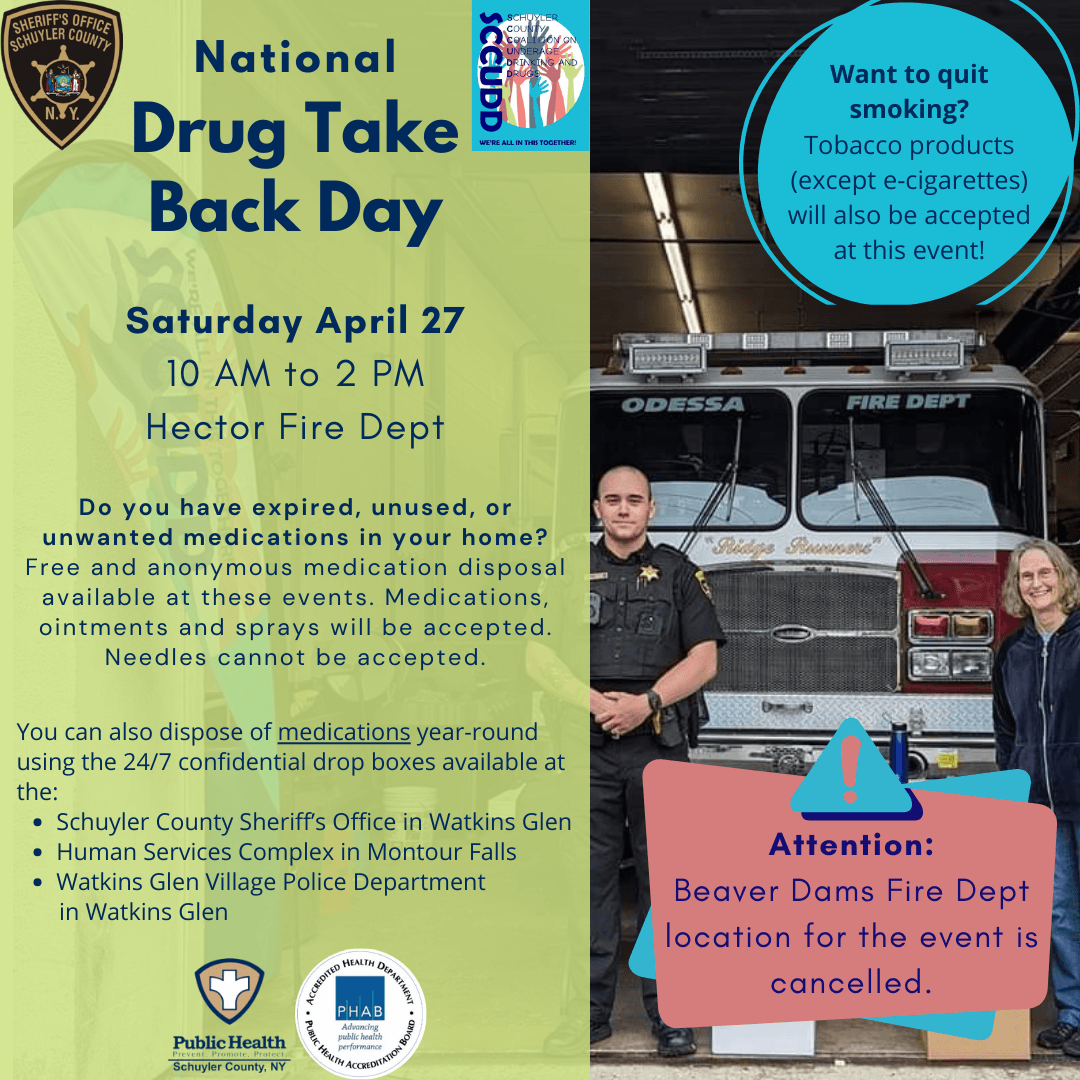 Flyer with information about the event