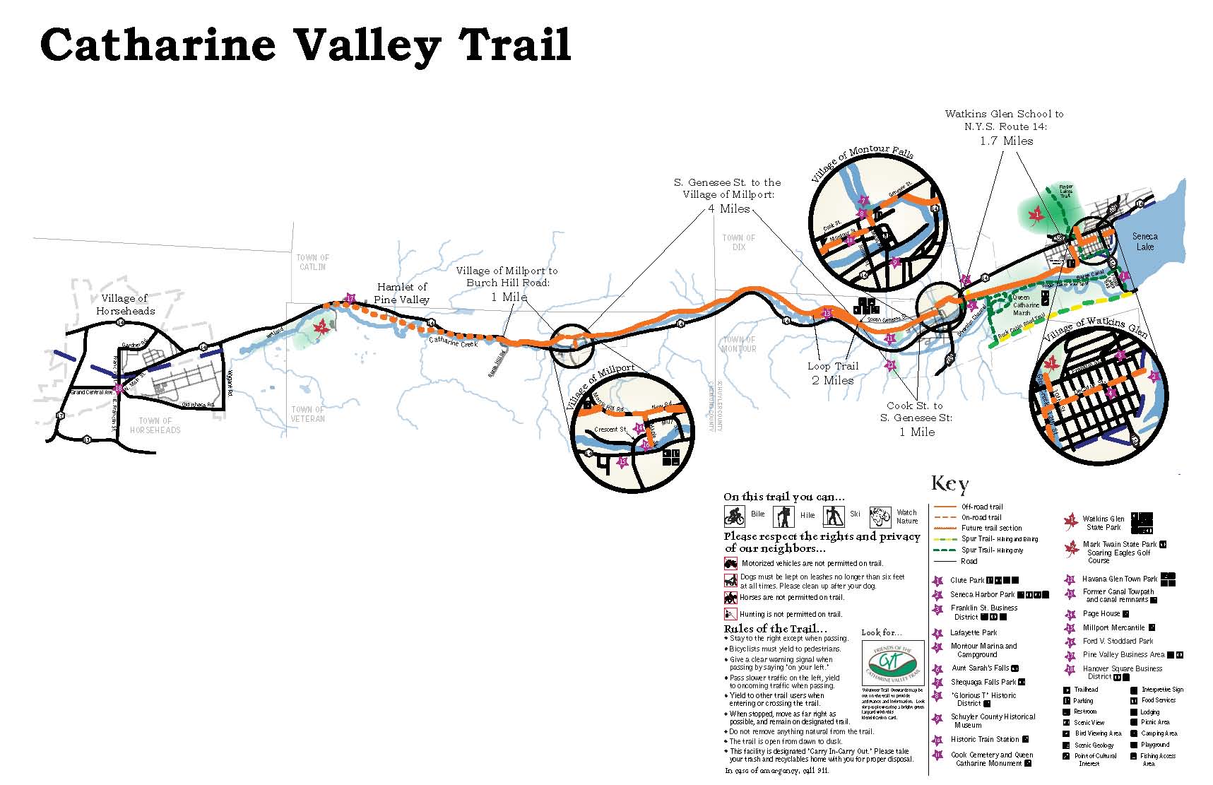 CatharineValleyTrailParkMap